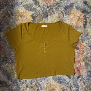Madewell ribbed cropped top